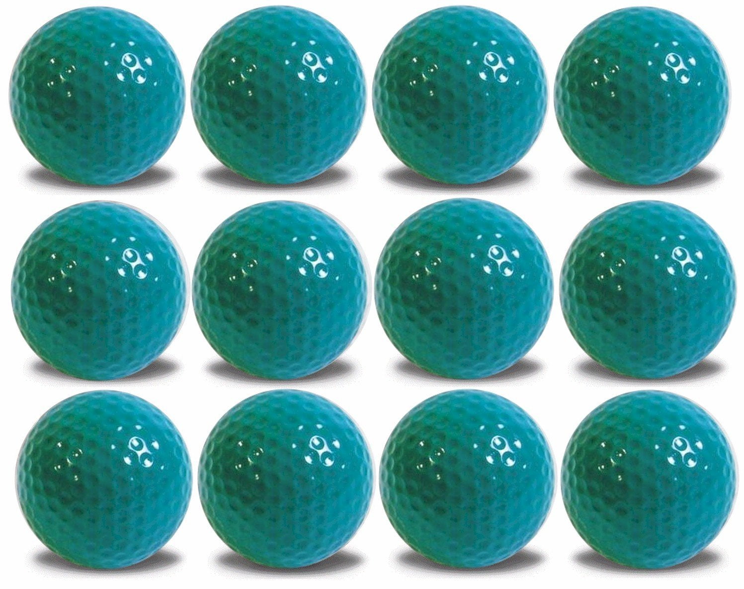 Teal Golf Balls 12 Pack by GBM Golf