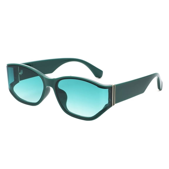 Teal Gradient Frame Sunglasses - UV Protection Fresh Daily & Casual Eyewear
