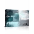 thumbnail image 1 of Teal Gray Wall Art for Living Room,Canvas Picture Wall Decor for Bathroom Bedroom,Modern Oil Painted Art Abstract Geometric Painting Artwork for Office Kitchen Hallway Dining Room Home Decor 16"x20", 1 of 8
