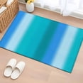 thumbnail image 1 of Teal Green Blue Ombre Washable Small Entryway Area Rugs 2'x3', Modern Vertical Striped Gradient Art Low Pile Throw Rug Non-Slip Sturdy Edge Binding Carpet for Front Door Floor Room Entry, 1 of 9
