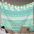 thumbnail image 1 of Teal Green Boho Large Tapestry for Bedroom Wall Hanging Tapestry, Vintage Ethnic Tribe Abstract Art Ceiling Backdrop Tapestries Poster Blanket Wall Decor for Teens Room Living Room Dorm 86" x 104", 1 of 8