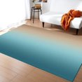 thumbnail image 1 of Teal Green Brown Ombre Area Rug, Living Room Rugs, Area Rugs For Bedroom Decor Living Room Decor, Carpet Bedroom Rug, Rugs For Living Room 4 x 6ft, 1 of 6