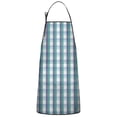thumbnail image 1 of Teal Green Buffalo Plaid Aprons with Pocket Chemical Work Apron Waterproof Bib Apron for Brother Boyfriend Husband Cooking Aprons for Kitchen Cool BBQ Grilling, 1 of 7