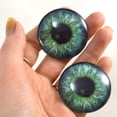 thumbnail image 1 of Teal Green Fantasy Human Glass Eyes, 1 of 8