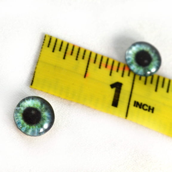 Teal Green Fantasy Human Glass Eyes