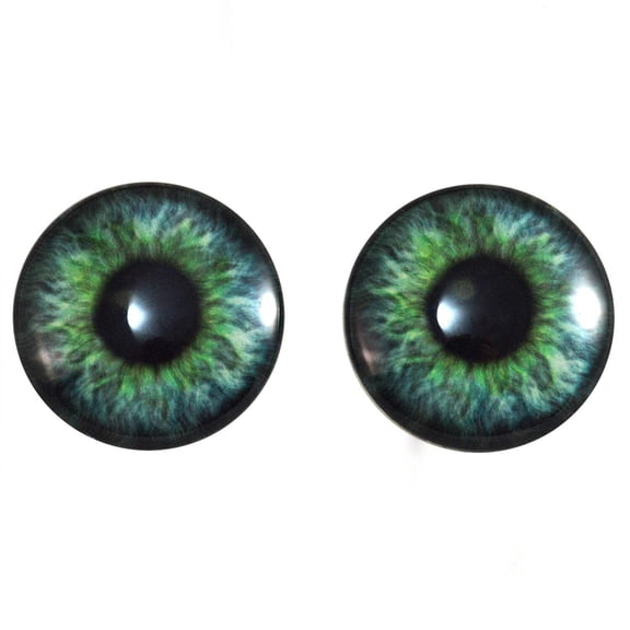 Teal Green Fantasy Human Glass Eyes