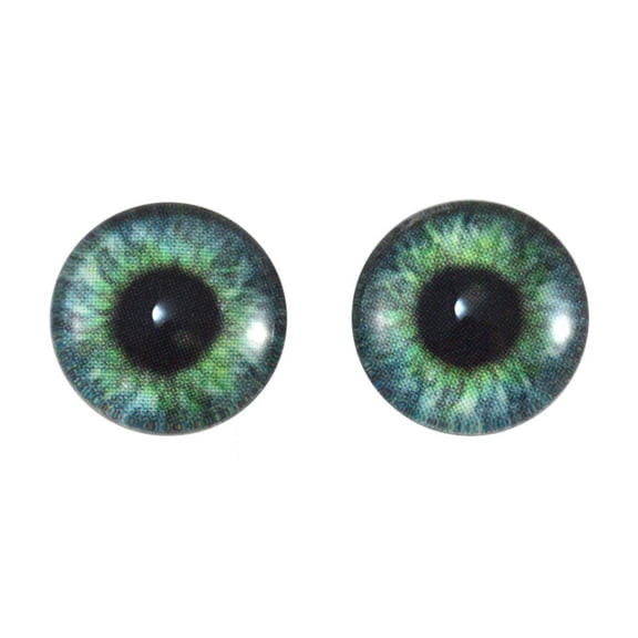Teal Green Fantasy Human Glass Eyes