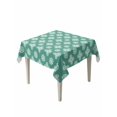 thumbnail image 1 of Teal Green Floral Table Cloth, Waterproof Tablecloth for Square Tables, Spring Flowers Modern Abstract Art Farmhouse Reusable Washable Fabric Table Cover for Restaurant Kitchen Dining Tables 54"x54", 1 of 9