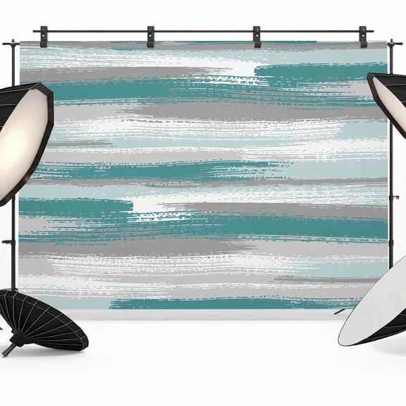 Teal Green Grey Lines Photography Backdrop 7x5FT, Abstract Mottled Paints Graffiti Texture Photo Backdrops, Background for Photography Studio Photo Studio Background, Back Drop for Photoshoot
