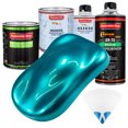 thumbnail image 1 of Teal Green Metallic Prem Quart Kit Low VOC URETHANE BASECOAT Car Auto Paint Kit, 1 of 6
