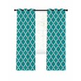 thumbnail image 1 of Teal Green Morocco Blackout Curtains 90 Inches Length, Farm Country Moroccan Geometric Plaid Window Treatment Thermal Insulated Drapes for Bedroom Living Room 2 Panels 104x90 Inches, 1 of 8