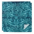 thumbnail image 1 of Teal Green Ocean Waves Cloth Napkins, Summer Sea Pool Washable and Reusable Dinner Napkins Set of 2, Table Napkin for Kitchen Party Birthday Wedding Hotel Housewarming 20"x20", 1 of 9