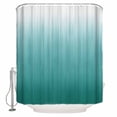 thumbnail image 1 of Teal Green Ombre Bathroom Shower Curtains with 12 Hooks Polyester Waterproof Shower Curtain for Stalls and Bathtubs Contemporary Gradient Abstract Art Decorative Bathroom Privacy Curtain 36x72 Inches, 1 of 8