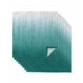 thumbnail image 1 of Teal Green Ombre Cloth Napkins Set of 8 Reusable Dinner Napkins, Contemporary Gradient Abstract Art Cocktail Napkin Washable Table Napkins for Wedding/Holiday Party/Baby Shower 20"x20", 1 of 7