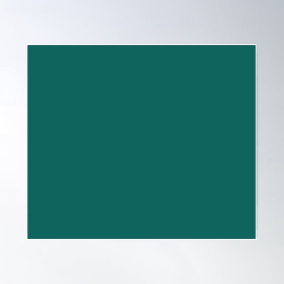 Teal Green Poster Wall Art, Modern Wall Decor For Living Room Bedroom, 12x18 UNFRAMED