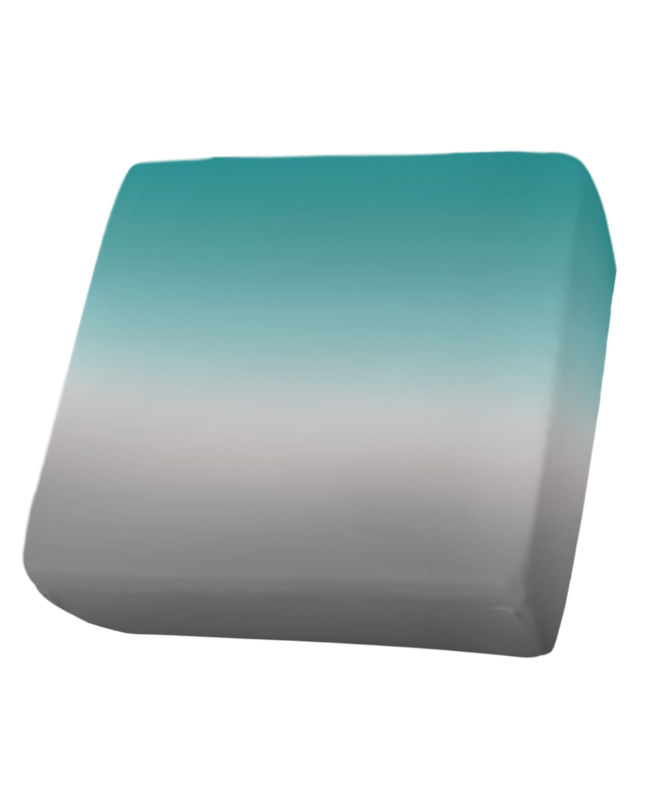 Teal Grey Ombre Couch Cushion Covers,Stretch Seat Cushion Covers for Sectional Sofa,Turquoise Gradient Modern Abstract Art Individual Sofa&nbsp;Slipcovers Furniture Protector Elastic Straps 1Pcs,S