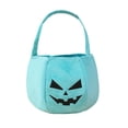 thumbnail image 1 of Teal Halloween Pumpkin Treat Bags for K'ids, Soft Candy Bucket Holders for Toddler Party Supplies, Handheld Pumpkin Bags for Trick or Treating and Classroom Gifts, 1 of 6