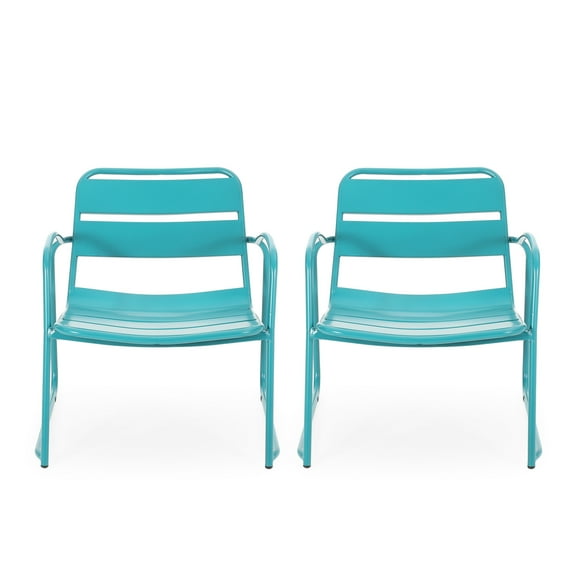 Teal Iron Chair: Enjoy Relaxing Times, 24.33 In. Depth, 26.71 Width, 24.93 Height, 14 Lb Patio Relaxation Luxury,