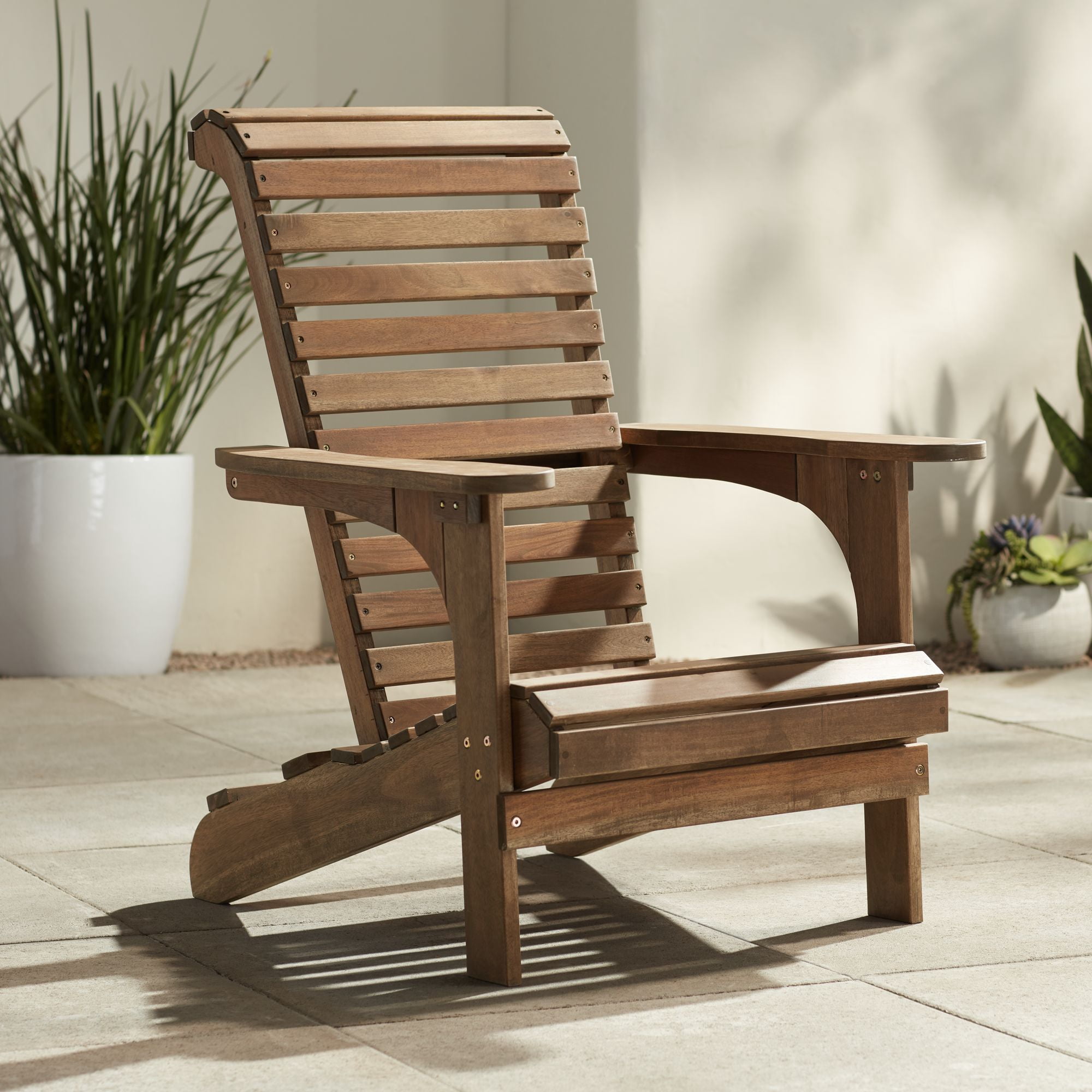 Teal Island Designs Kenneth Natural Wood Adirondack Chair