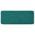 thumbnail image 1 of Teal Kitchen Mat, Abstract Line Art Modern Expressionist Design Water Drop Pattern in Various Sizes, Plush Decorative Kitchen Mat with Non Slip Backing, 47" X 19", Teal Turquoise, by Ambesonne, 1 of 1