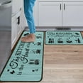 thumbnail image 1 of Teal Kitchen Rugs and Mats Non Skid Washable, Turquoise Teal Kitchen Sink Mat Rug Floor Mat with Words, Teal Kitchen Decor and Accessories Home Decor, Kitchen Mat Set of 2 (Words, Teal, 1 of 1