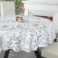 thumbnail image 1 of Teal Leaf Round Tablecloth 60 Inch Farmhouse Rustic Tablecloth Spring Summer Table Cloth, Leaves Outdoor and Indoor Table Cover for Home Party Kitchen Dinning Picnic, 1 of 7