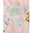 thumbnail image 1 of Teal Lingerie Daisy Ruffle Set, 1 of 5