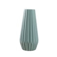 thumbnail image 1 of Teal Living Room Decor, Ceramic Vase, Faceted Detailing, 10inHeight, Modern DecorforLiving Room, Living Room Decor, Table Decor, Blue Room Decor, 1 Pc, 1 of 5