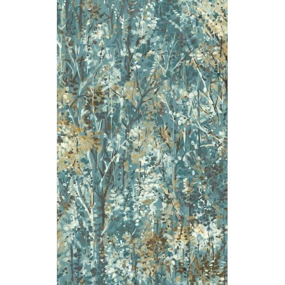 Teal Lush Forest Tropical Wallpaper