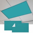thumbnail image 1 of Teal Magnetic Fluorescent Light Covers for Ceiling Lights 2 x 4 Feet, Turquoise Pure Teal Office Classroom Kitchen Drop Ceiling Light Covers Lighting Filters Shade Panel 2 Packs, 1 of 9