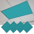 thumbnail image 1 of Teal Magnetic Fluorescent Light Covers for Ceiling Lights 2 x 4 Feet, Turquoise Pure Teal Office Classroom Kitchen Drop Ceiling Light Covers Lighting Filters Shade Panel 4 Packs, 1 of 9