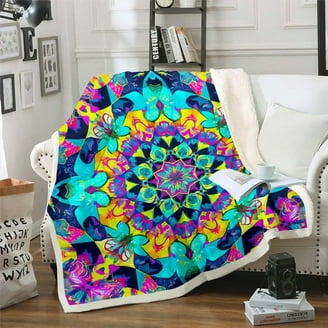 Coperta Con Cappuccio Sherpa Tie-Dye - Morbida E Calda Per Casa E Viaggi - Foto 6