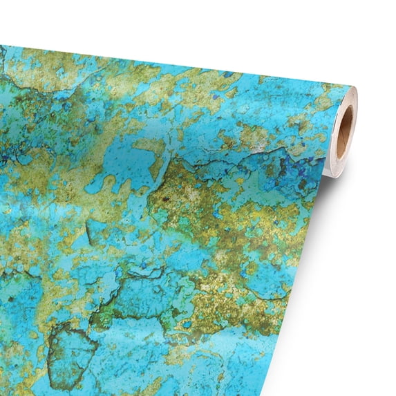 Teal Marble 48” x 52” Vinyl Wrap Sheet for large or custom items | 3M wrap DIY to custom skin gear of all types and sizes, including vehicles, boats, appliances, furniture, atv’s, golf