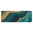 thumbnail image 1 of Teal Marble Gold Line Pattern Kitchen Rug Mat,Kitchen Runner Rugs Non Skid Washable,Decorative Kitchen Floor Mats for Kitchen,Sink,Laundry,17"x47.2", 1 of 7