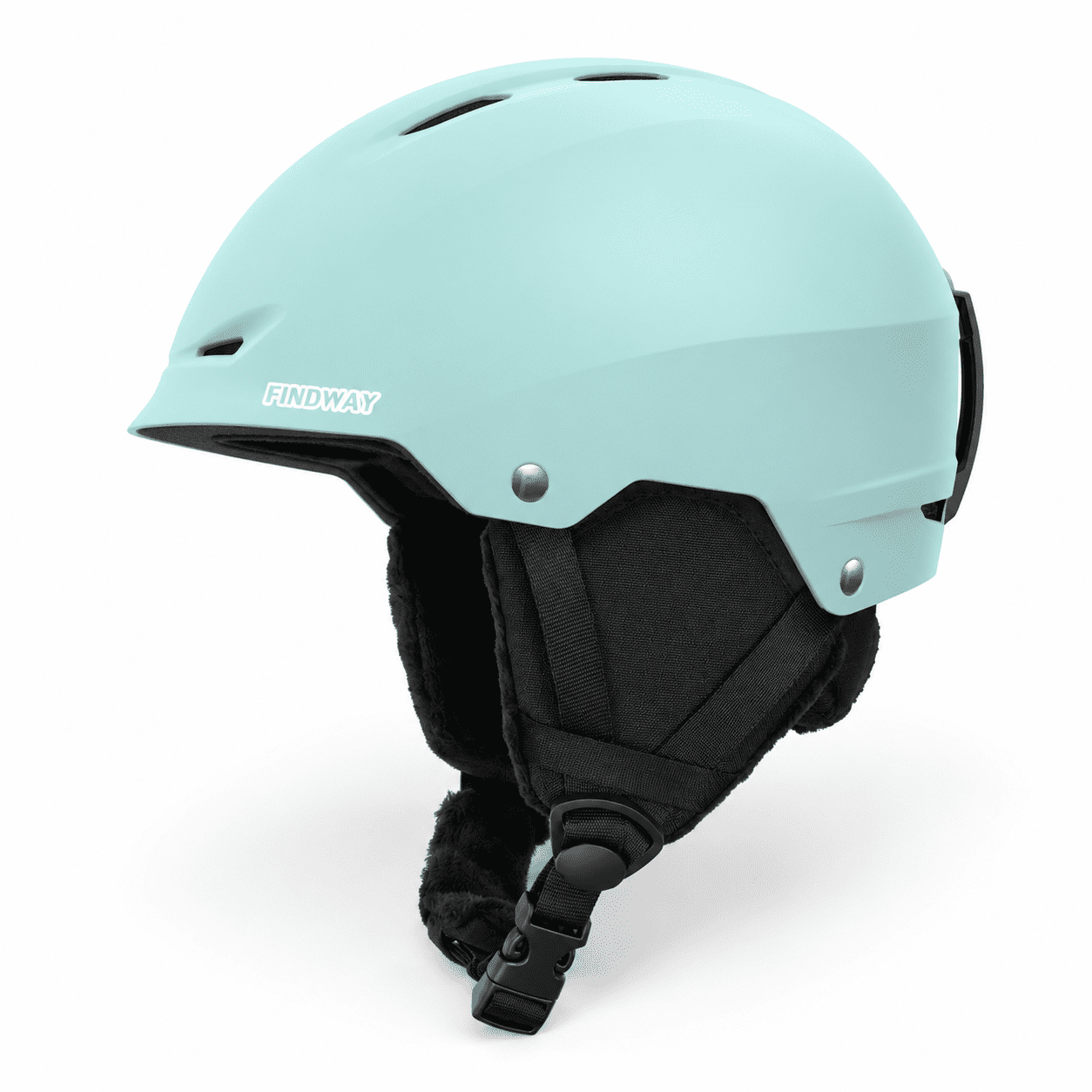 Teal Medium Ski Snowboard for Adults, Durable ABS Shell with Protective ...