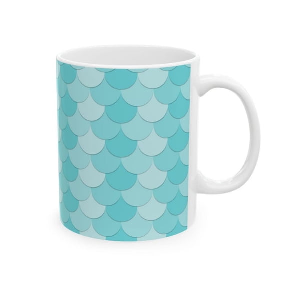 Teal Mermaid e Mug Ceramic Coffee Cup.