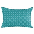 thumbnail image 1 of Teal Morocco Throw Pillow Cover 24 x 36 Inch Decorative Pillow Cover Geometric Leaf Diamond Lattice Abstract Lumbar Pillowcase Seasonal Rectangle Cushion Case for Couch Sofa Bed Living Room, 1 of 7
