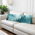 thumbnail image 1 of Teal Mountain Body Pillow Covers 20"x60", Misty Forest Nature Woodland Pine Tree Landscape Soft Brushed Microfiber Breathable Throw Pillow Covers, Pillowcase with Zipper for Couch Sofa Bedroom, 1 of 9