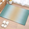thumbnail image 1 of Teal Ombre Bathroom Rug Washable 2x3 Entryway Rug Non Slip Modern Yellow Gradient Farmhouse Art Front Door Mat Low Pile Indoor Doormat Throw Floor Carpet for Kitchen Bedroom Entrance, 1 of 8