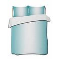 thumbnail image 1 of Teal Ombre Summer Quilt Set Twin XL Size,Soft Quilted Bedding Set with 2 Pillow Shams,Turquoise White Gradient Modern Abstract Art Lightweight All Season Bedspread Coverlet for Bedroom 68"x98", 1 of 6
