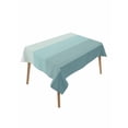 thumbnail image 1 of Teal Ombre Table Cloth, Modern Abstract Art Farmhouse Striped Waterproof Tablecloth for Rectangle Tables, Reusable Washable Fabric Table Cover for Restaurant Kitchen Dining Tables 60"x102", 1 of 6