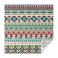 thumbnail image 1 of Teal and Orange Geometric Boho Pattern Square Tablecloth,Waterproof Square Table Cover,Wipeable Spillproof Washable Table Cover for Home Kitchen Party Decor 60"x60"(152x152cm), 1 of 6