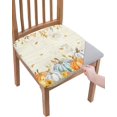 thumbnail image 1 of Teal Orange Grey Pumpkins Fall Seat Covers for Dining Room Chairs Covers, Southwestern Thanksgiving Office Chair Seat Cover, Maple Leaf Chair Slipcovers Cushion Protector for Kitchen Banquet Set of 6, 1 of 6
