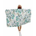 thumbnail image 1 of Teal Paisley Floral Beach Towels Oversized Super Absorbent, Boho Ethnic Tribe Traditional Lightweight Bath Towel Quick Dry Sets For Bathroom/Pool/Rv Camping/Beach Play/Gym Room/Picnic 31"x62", 1 of 8