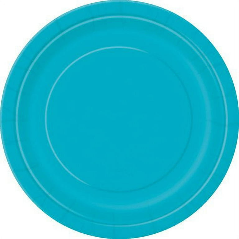 Teal best sale disposable plates