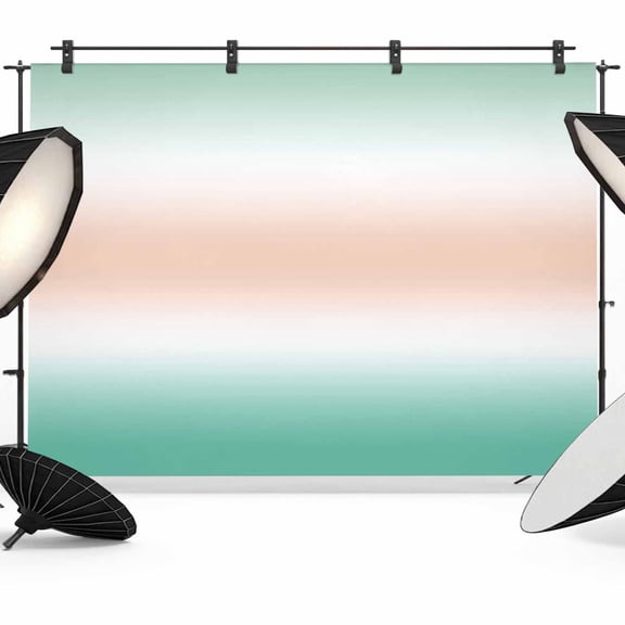 Teal Pink Gradient Photography Backdrop 12x8FT, Abstract Ombre Art Mint Green Peach Modern Photo Backdrops, Background for Photography Studio Photo Studio Background, Back Drop for Photoshoot