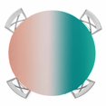 thumbnail image 1 of Teal Pink Ombre Round Fitted Tablecloth with Elastic Edge, Waterproof Table Cloth Table Cover for 45"-54" Tables, Modern Abstract Art Gradient Tablecloths for Dining Picnic Indoor Outdoor, 1 of 9