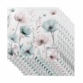 thumbnail image 1 of Teal Pink Spring Floral Cloth Napkins, Summer Botanical Watercolor Washable and Reusable Dinner Napkins Set of 8, Table Napkin for Kitchen Party Birthday Wedding Hotel Housewarming 20"x20", 1 of 8
