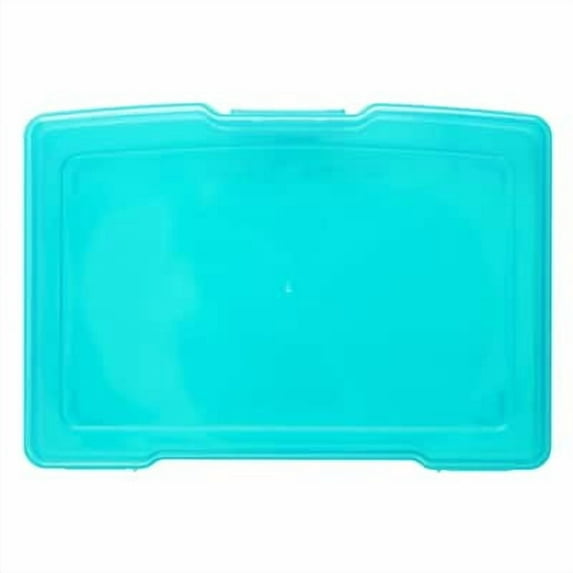 Teal Plastic Photo Storage Cases by Simply Tidy – Snap-Closure Polypropylene Cases for 4" x 6" Prints - 10 Pack