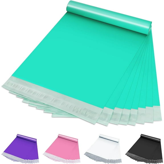 Teal Poly Mailers 10" x 13", 100 Pcs Large Poly Mailers for Small Business Self-Seal Shipping Bags for Clothing, Shipping Envelopes, Packaging Bags, Mailing Poly Bags
